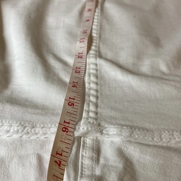 New Directions Petite White Jean Blazer w/ Zipper Accents Size Petite L - Picture 10 of 10